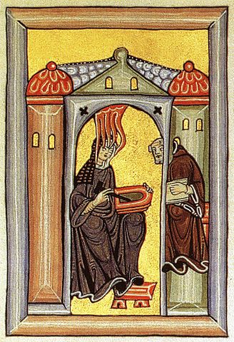 Di unbekannt - Miniatur aus dem Rupertsberger Codex des Liber Scivias., Pubblico dominio, https://commons.wikimedia.org/w/index.php?curid=1718595